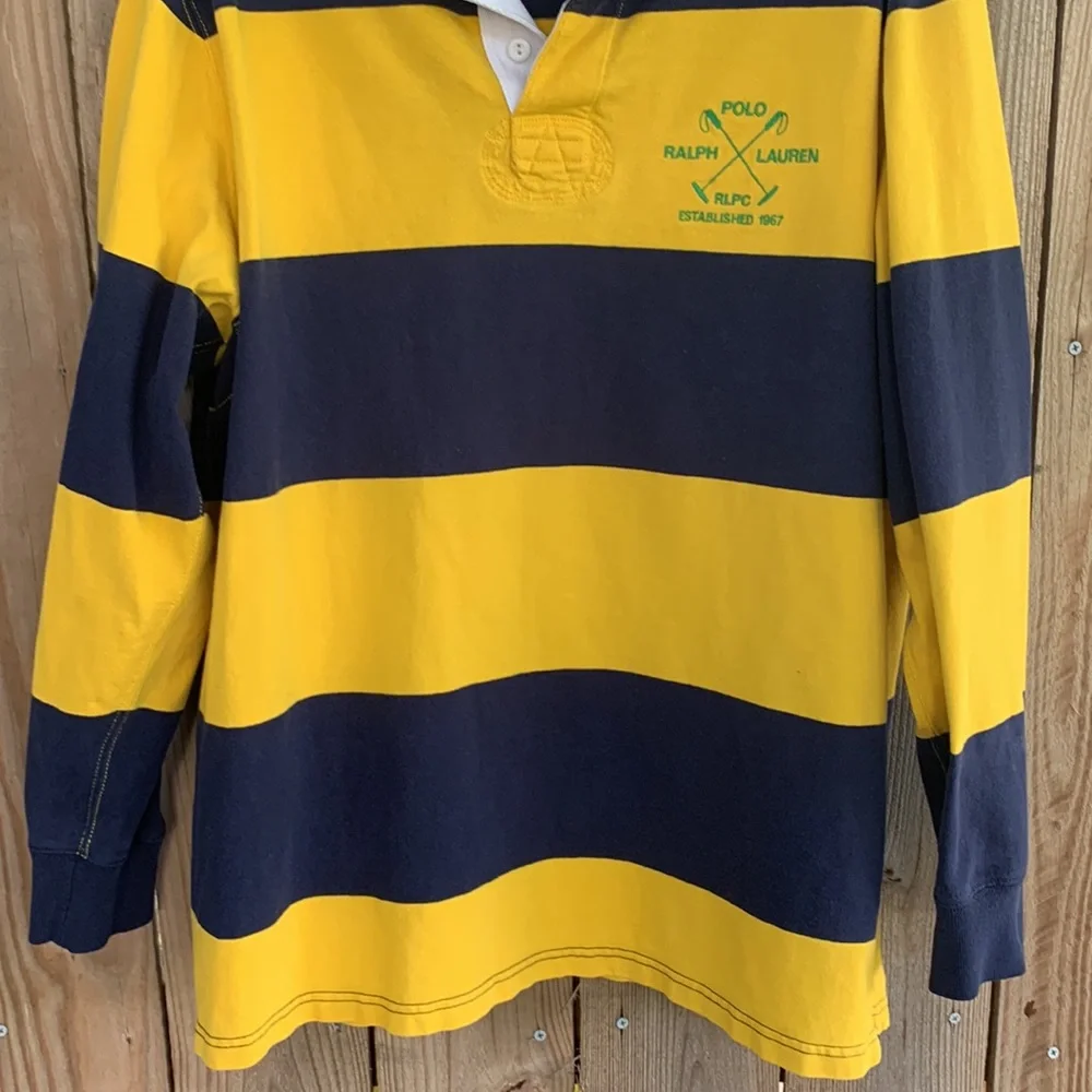 Polo by Ralph Lauren Rugby — Navy and Yellow - Picture 4 of 11
